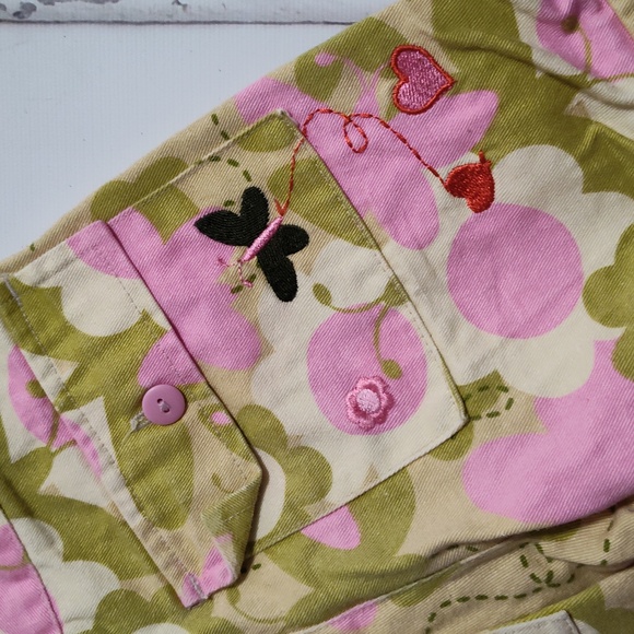 Y2K Vintage Care Bears Kids Cargo Pants - Pink and Green 4/5 - Picture 6 of 6